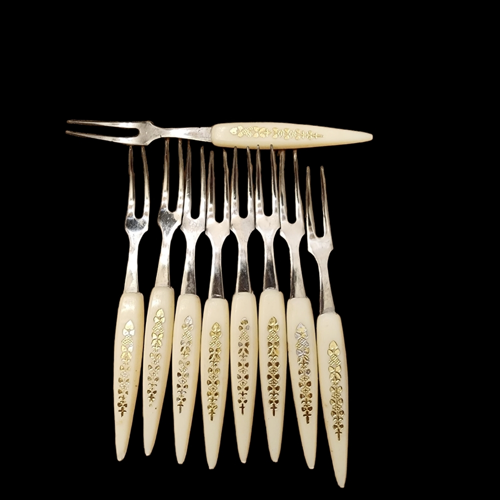Mini Forks Hors d'oeuvre forks / servers - Picture 3 of 3